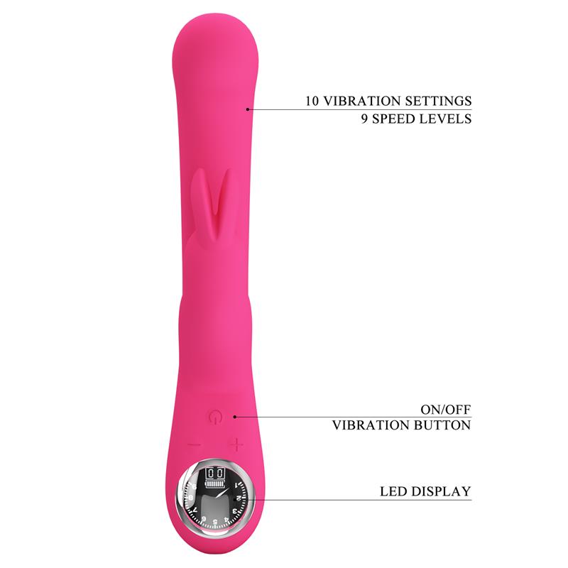 PRETTYLOVE - LAMAR VIBRATOR G-SPOT RABBIT PINK