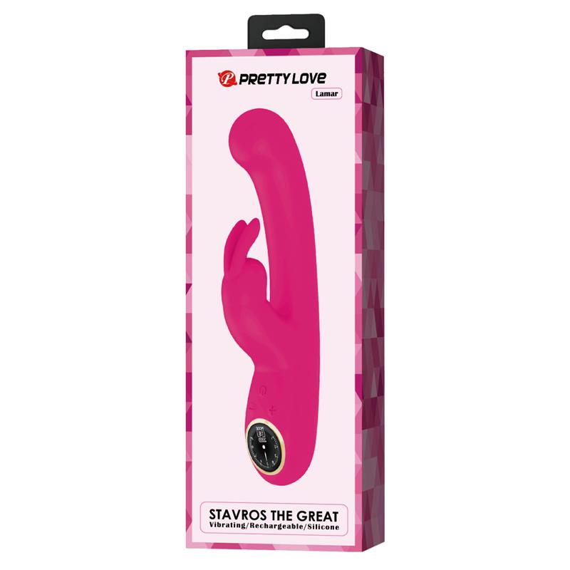 PRETTYLOVE - LAMAR VIBRATOR G-SPOT RABBIT PINK