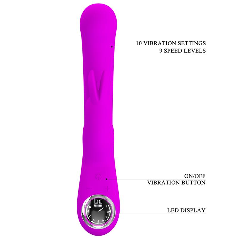 PRETTYLOVE - LAMAR VIBRATOR G-SPOT RABBIT VIOLET