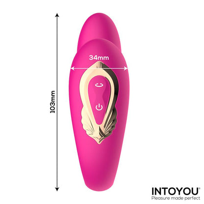 INTOYOU - LANTY COUPLES TOY WITH 360º OSCILLATION AND REMOTE CONTROL