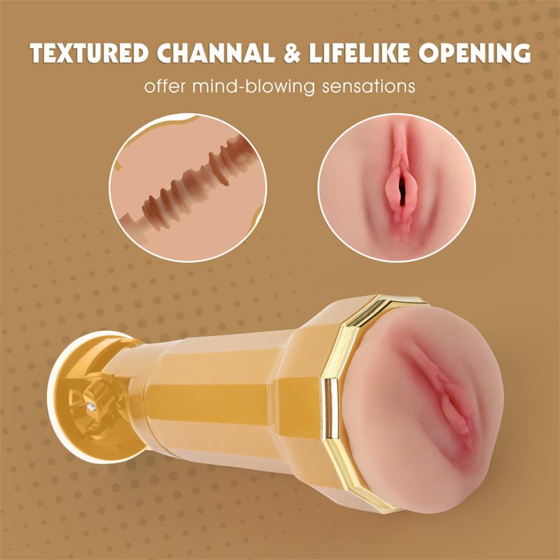 CHISA - LARA VIBRATING REALISTIC VAGINA MASTURBATOR