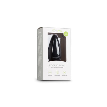 EASYTOYS - LARGE BLACK SILICONE BUTTPLUG