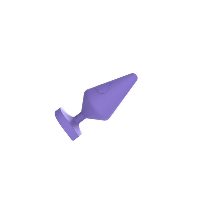 CHISA - LARGE LUV HEART PLUG PURPLE SILICONE