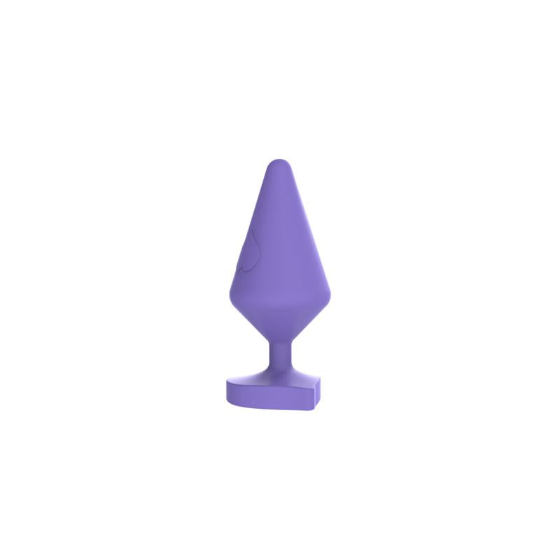 CHISA - LARGE LUV HEART PLUG PURPLE SILICONE