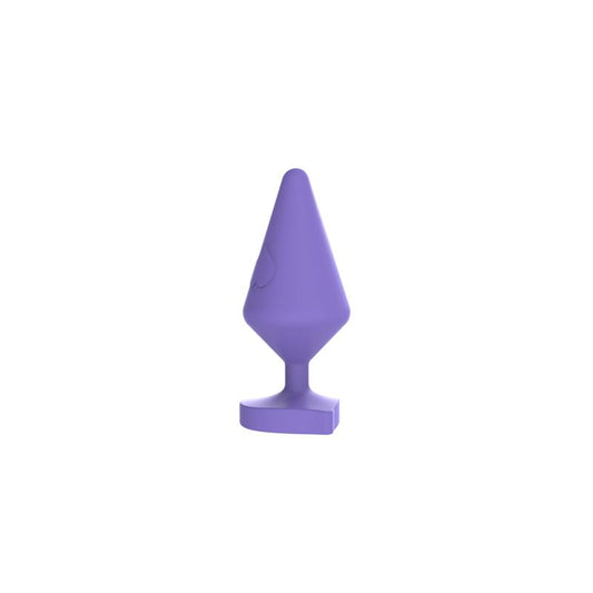CHISA - LARGE LUV HEART PLUG PURPLE SILICONE