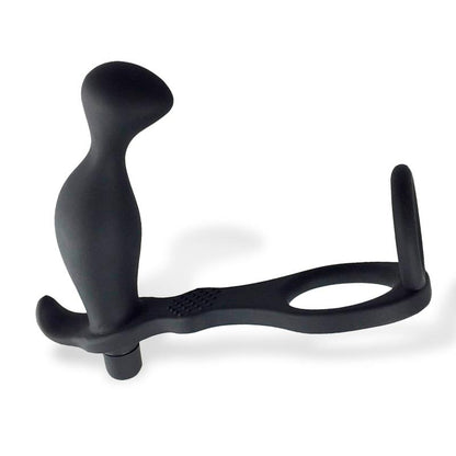 AFTERDARK - LARIMAR VIBRATING ANAL PLUG WITH PENIS AND TESTICLES RING
