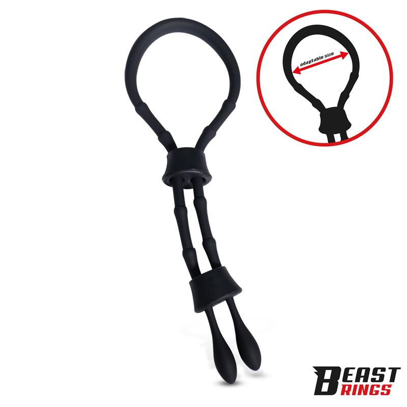 BEAST RINGS - LASSO ADJUSTABLE SILICONE COCK RING