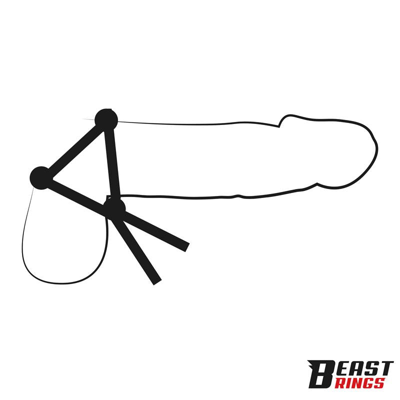 BEAST RINGS - LASSO ADJUSTABLE SILICONE COCK RING
