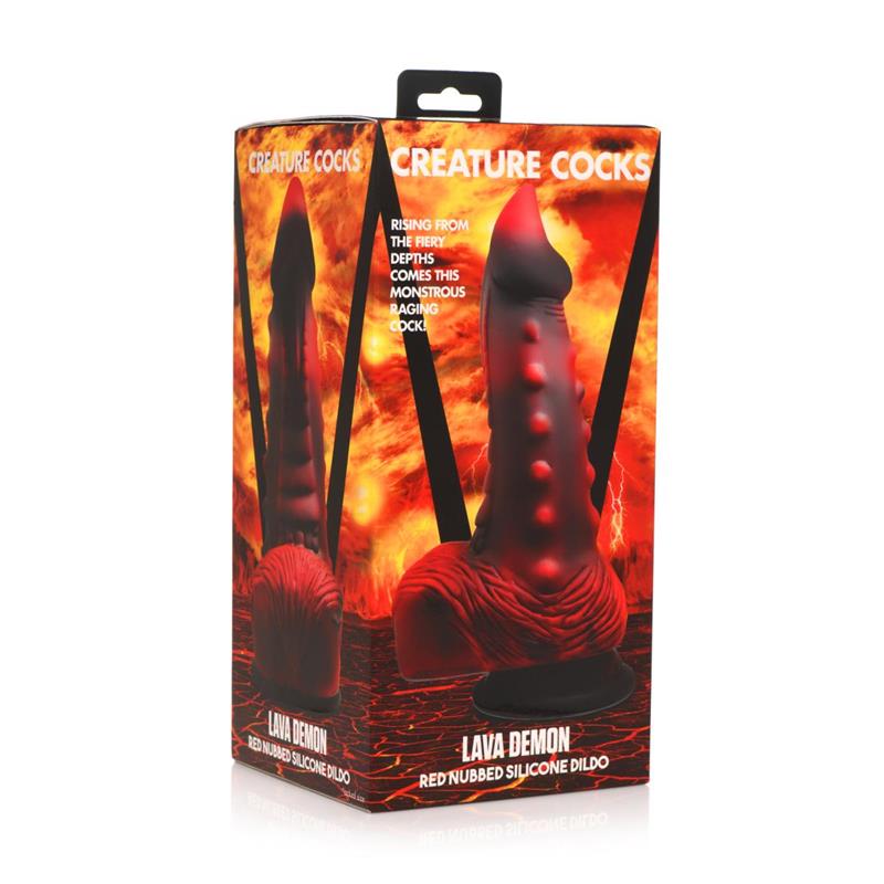 CREATURE COCKS - LAVA DEMON THICK NUBBED DILDO