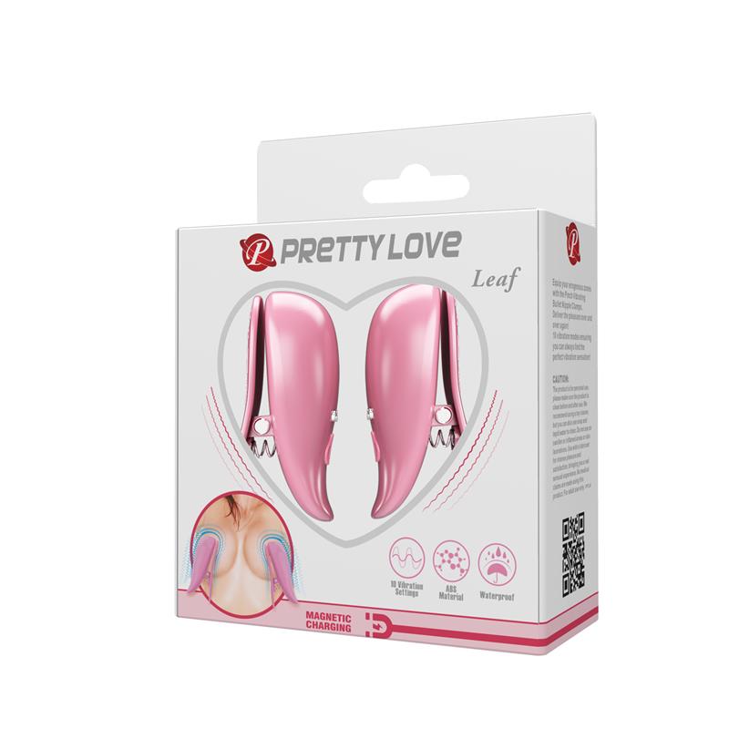 PRETTYLOVE - LEAF VIBRATING NIPPLE CLAMPS