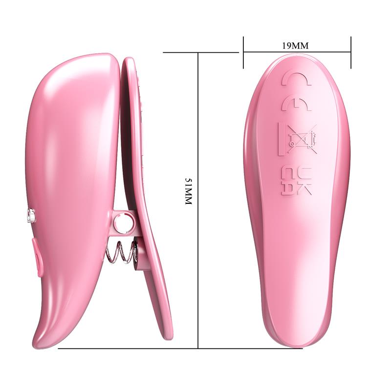 PRETTYLOVE - LEAF VIBRATING NIPPLE CLAMPS