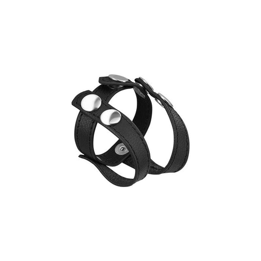 BONDAGE PLAY - LEATHER BALL STRAP