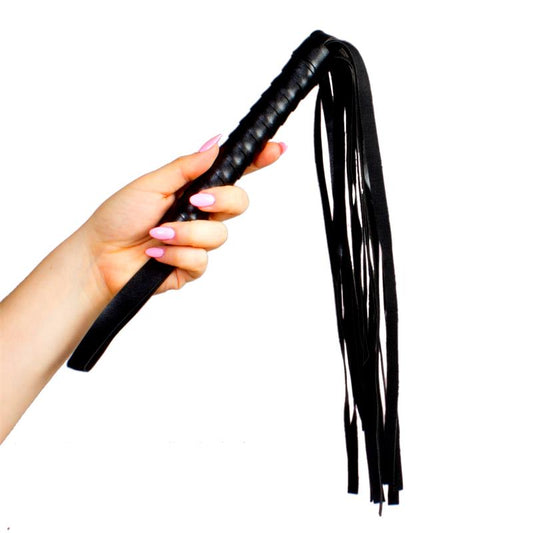 SECRET PLAY - LEATHER FLOGGER 45 CM BLACK
