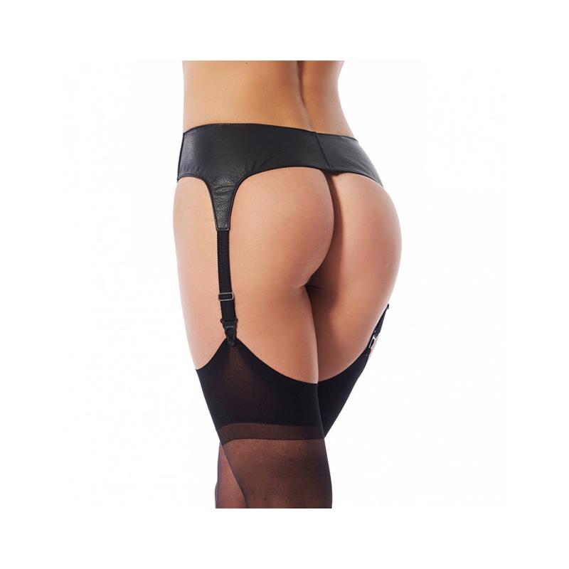 BONDAGE PLAY - LEATHER SUSPENDERBELT ADJUSTABLE