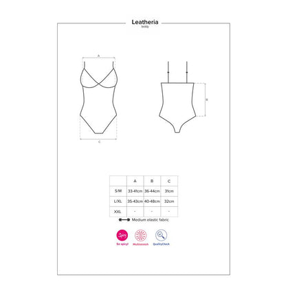 OBSESSIVE - LEATHERIA TEDDY SIZE S/M