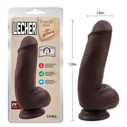 CHISA - LECHER DUAL-DENSITY DILDO BROWN 18CM