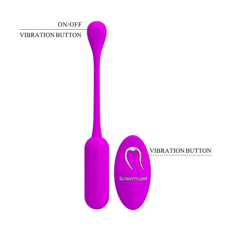 PRETTYLOVE - LECHIES VIBRATING EGG WITH REMOTE CONTROL USB