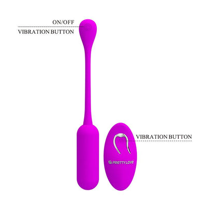 PRETTYLOVE - LECHIES VIBRATING EGG WITH REMOTE CONTROL USB