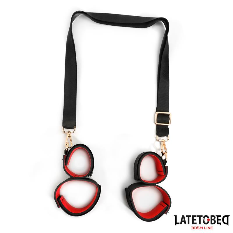 LATETOBED BDSM LINE - LEG OPEN RESTRAINTS SET