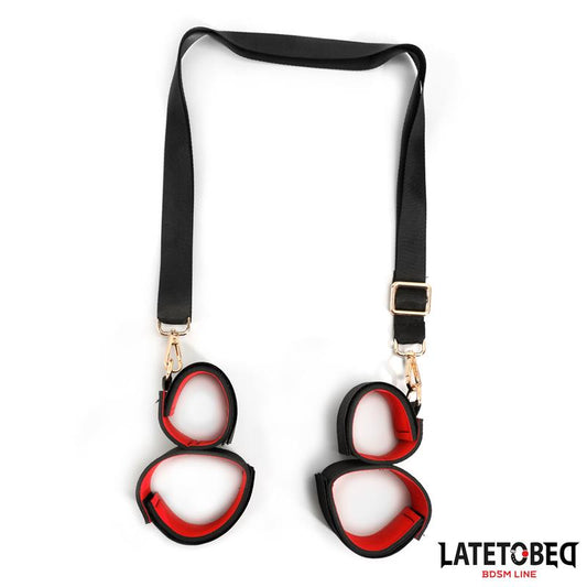 LATETOBED BDSM LINE - LEG OPEN RESTRAINTS SET