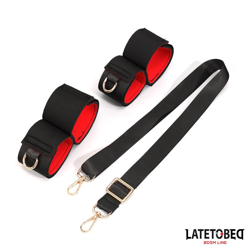 LATETOBED BDSM LINE - LEG OPEN RESTRAINTS SET