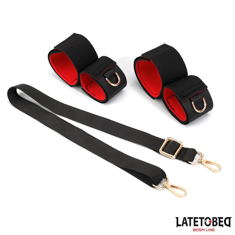 LATETOBED BDSM LINE - LEG OPEN RESTRAINTS SET