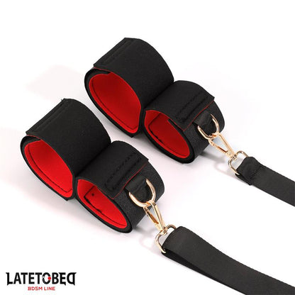 LATETOBED BDSM LINE - LEG OPEN RESTRAINTS SET