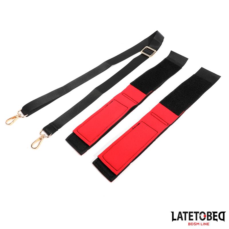 LATETOBED BDSM LINE - LEG OPEN RESTRAINTS SET