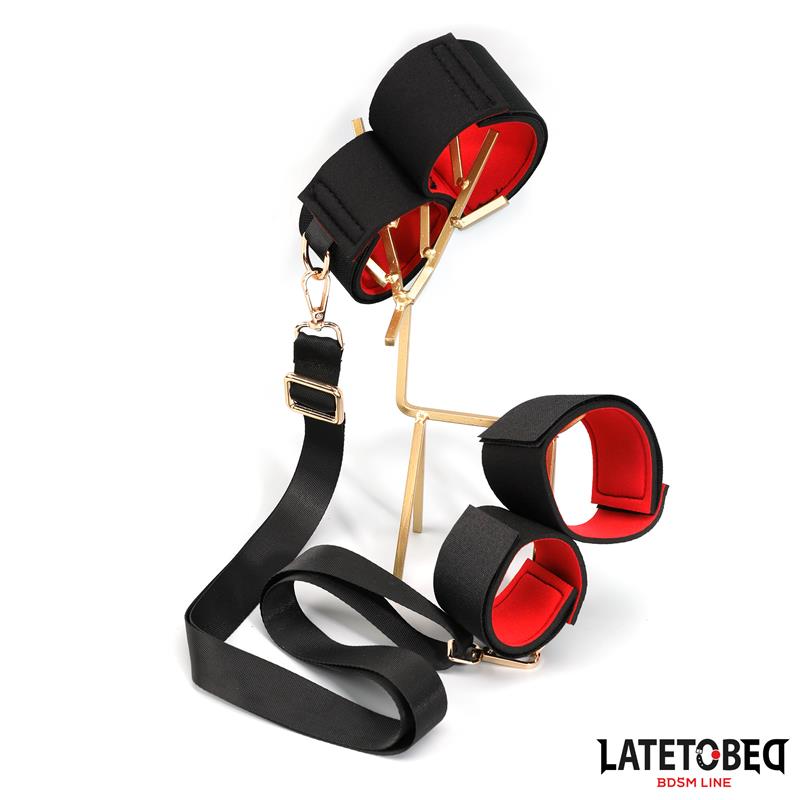 LATETOBED BDSM LINE - LEG OPEN RESTRAINTS SET