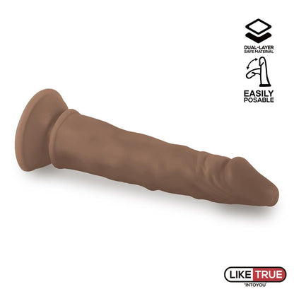 LIKETRUE - LENSER ARTICULABLE-POSABLE REALISTIC DILDO 8 BROWN
