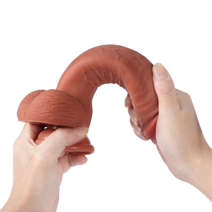 XISE - LEO DILDO DOUBLE HARDNESS DUAL LAYER SILICONE 9.44