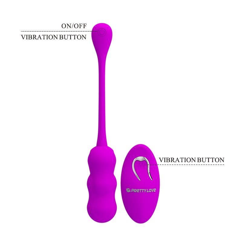 PRETTYLOVE - LESHY VIBRATING EGG WITH REMOTE CONTROL USB