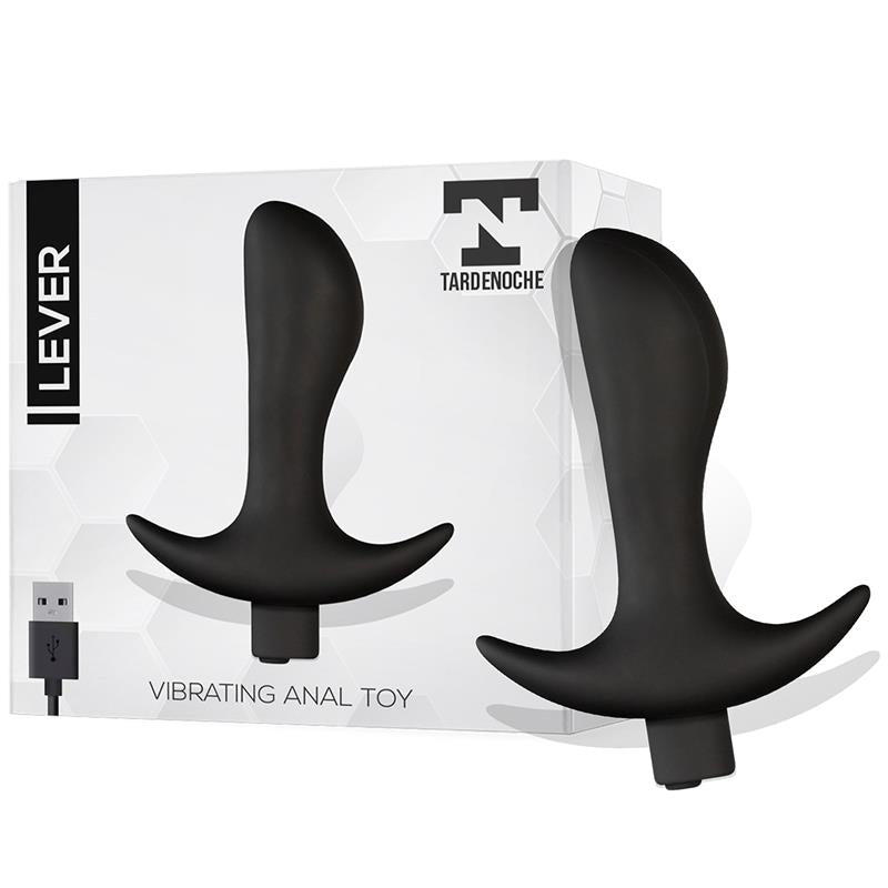 TARDENOCHE - LEVER ANAL PLUG WITH VIBRATION USB SILICONE