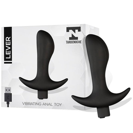 TARDENOCHE - LEVER ANAL PLUG WITH VIBRATION USB SILICONE