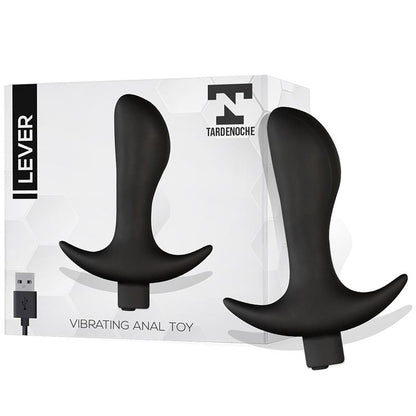 TARDENOCHE - LEVER ANAL PLUG WITH VIBRATION USB SILICONE