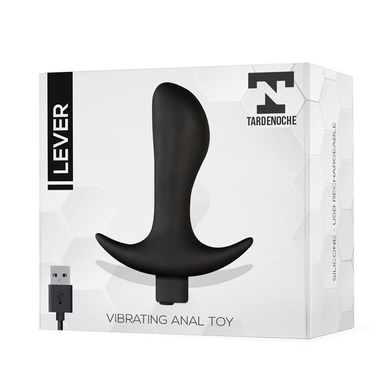 TARDENOCHE - LEVER ANAL PLUG WITH VIBRATION USB SILICONE