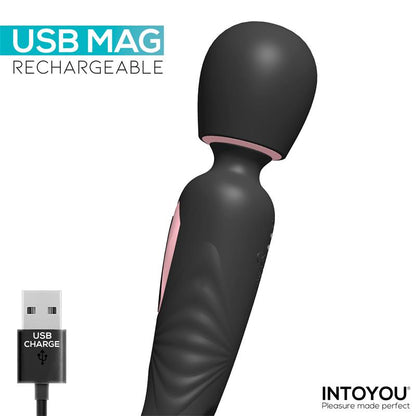 INTOYOU - LEXY VIBRATING WAND WITH INTERNAL FLIPPING TONGUE