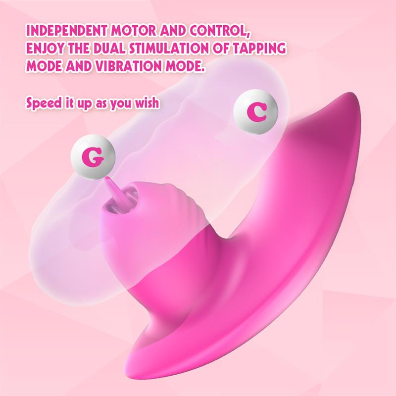 CHISA - LICKER STRAP-ON VIBE WITH TONGUE