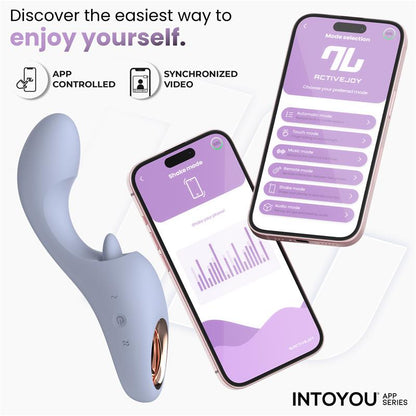 INTOYOU APP SERIES - LICKY LICKING TONGUE VIBRATOR WITH APP