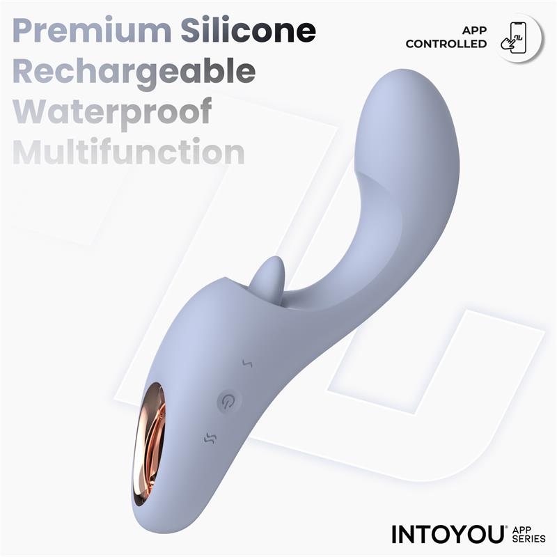INTOYOU APP SERIES - LICKY LICKING TONGUE VIBRATOR WITH APP