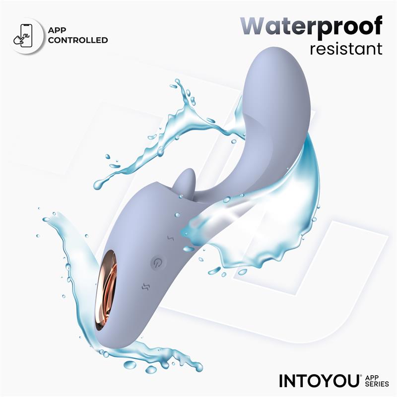 INTOYOU APP SERIES - LICKY LICKING TONGUE VIBRATOR WITH APP