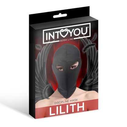 INTOYOU BDSM LINE - LILITH INCOGNITO MASK WITH OPENING IN THE EYES BLACK