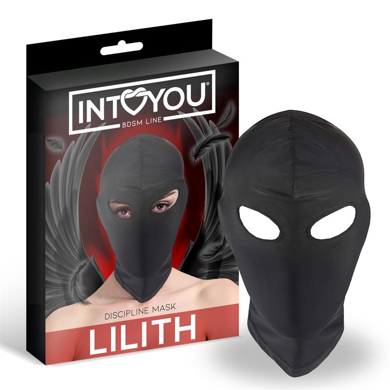 INTOYOU BDSM LINE - LILITH INCOGNITO MASK WITH OPENING IN THE EYES BLACK