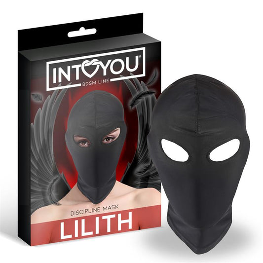 INTOYOU BDSM LINE - LILITH INCOGNITO MASK WITH OPENING IN THE EYES BLACK