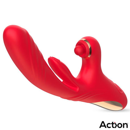 ACTION - LIMBE VIBE WITH FLIP-FLAP TONGUE, HITTING BALL AND UP AND DOWN