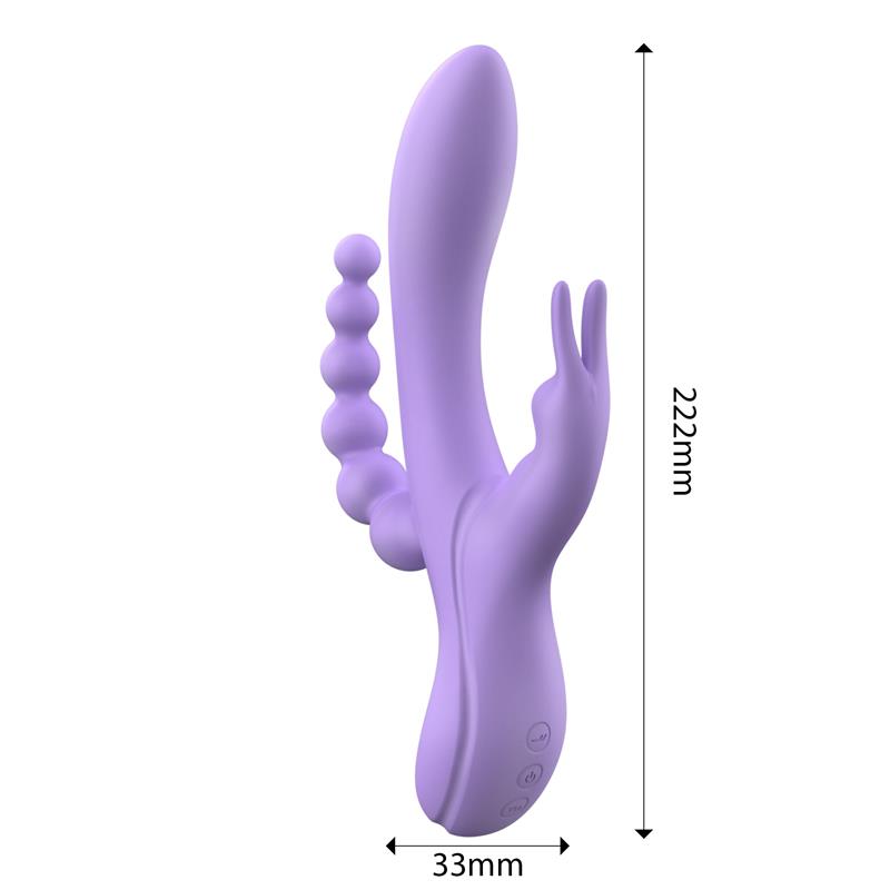 ENGILY ROSS - LINDSAY VIBE WITH ANAL CHAIN LIQUID SILICONE UNIBODY FLEXIBLE 2 MOTORS