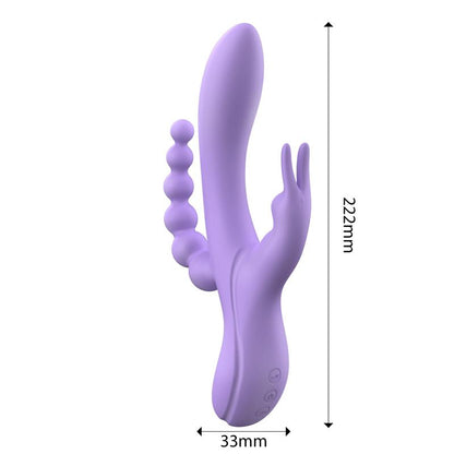 ENGILY ROSS - LINDSAY VIBE WITH ANAL CHAIN LIQUID SILICONE UNIBODY FLEXIBLE 2 MOTORS