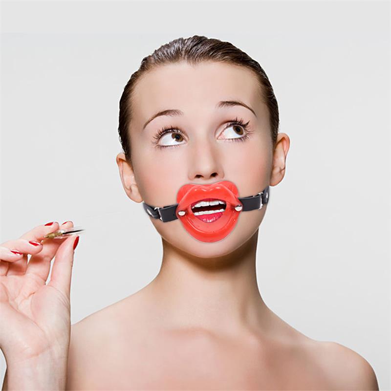 LATETOBED BDSM LINE - LIP GAG MOUTH SHAPE ADJUSTABLE 39-58 CM