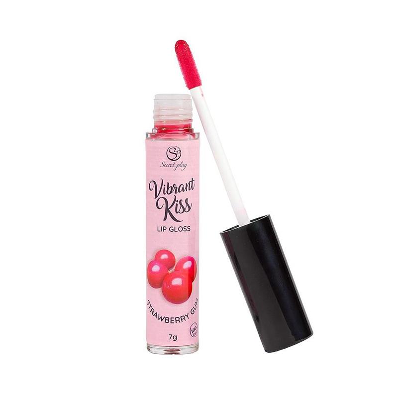 SECRET PLAY - LIP GLOSS VIBRANT KISS FLAVOR STRAWBERRY GUM 7G