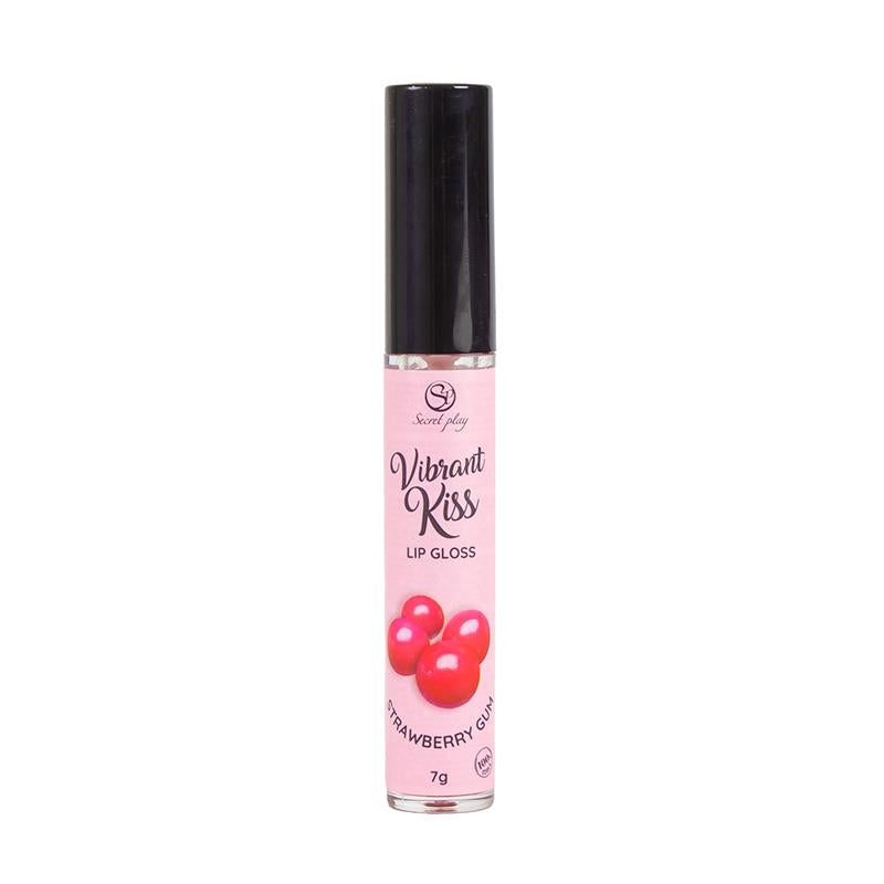 SECRET PLAY - LIP GLOSS VIBRANT KISS FLAVOR STRAWBERRY GUM 7G